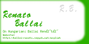 renato ballai business card